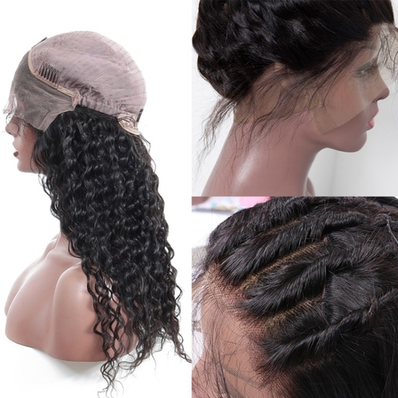 24”Lace Front Human Hair 250%Density Brazilian Wig